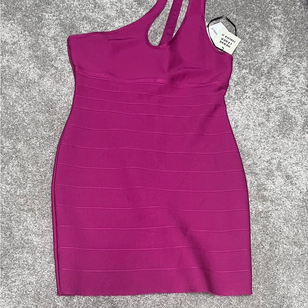 Herve Leger Fuchsia Bandage Dress